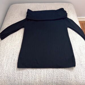 Topshop off the shoulders Ribbed Black Knitwear Size US 10